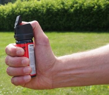 Pepperspray er ikke skadelig, men smertefull. Bruken er høyere hos tjenestemennene som er utrygge på sin egen arrestasjonsteknikk. (Foto: Anne Lise Stranden) Pepperspray er ikke skadelig, men smertefull. Bruken er høyere hos tjenestemennene som er utrygge på sin egen arrestasjonsteknikk. (Foto: Anne Lise Stranden)