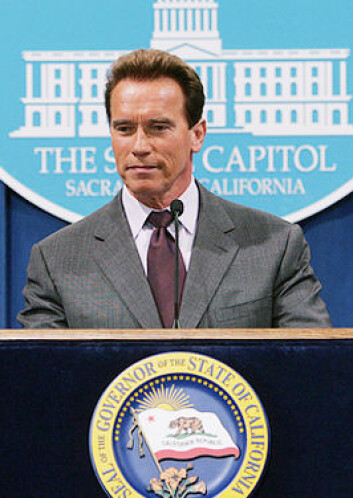 "Arnold Schwarzenegger har fått en bille oppkalt etter seg. Foto: Governor Arnold Schwarzenegger Media Center." "Arnold Schwarzenegger har fått en bille oppkalt etter seg. Foto: Governor Arnold Schwarzenegger Media Center."