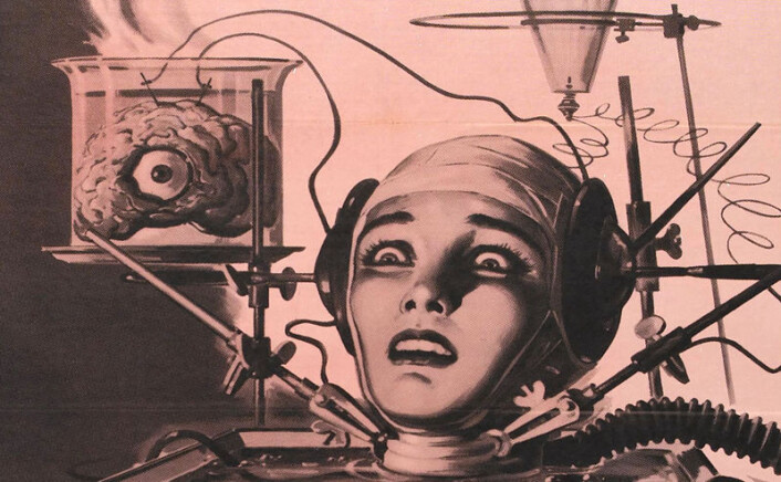 Fra plakaten til filmen The Brain That Wouldn´t Die (1962). (Foto: (Bilde: Wikimedia Commons)) Fra plakaten til filmen The Brain That Wouldn´t Die (1962). (Foto: (Bilde: Wikimedia Commons))