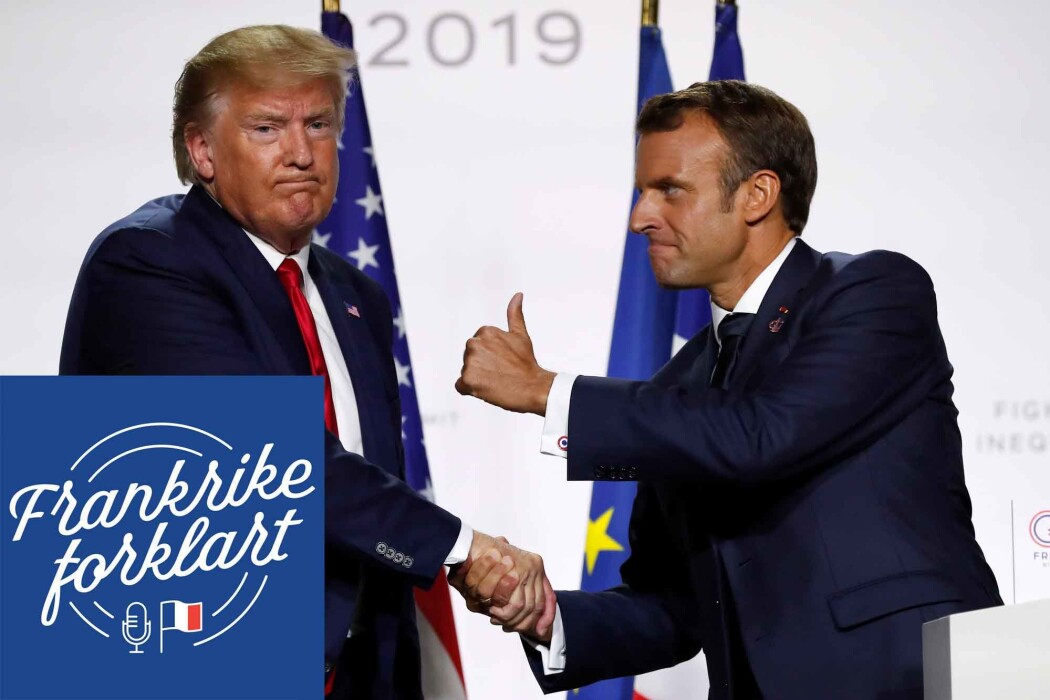 En stund snakket man om «bromance» for å omtale forholdet mellom Trump og Macron etter at den sistnevnte ble fransk president i 2017. Kommentatorene kunne ikke begripe at to så ulike statsledere kunne stå hverandre så nært. En stund snakket man om «bromance» for å omtale forholdet mellom Trump og Macron etter at den sistnevnte ble fransk president i 2017. Kommentatorene kunne ikke begripe at to så ulike statsledere kunne stå hverandre så nært.