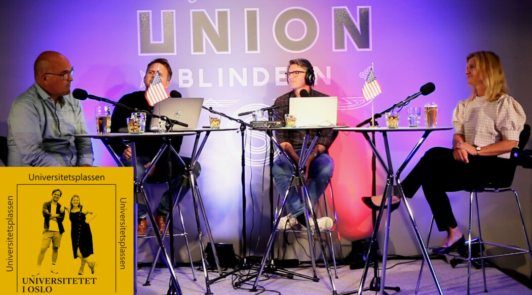 Retorikk og media er temaet når Kjell Lars Berge (t.v.), Gjermund Eriksen, Shaun Matheson og Gunn Enli møtes i Universitetsplassen LIVE. Retorikk og media er temaet når Kjell Lars Berge (t.v.), Gjermund Eriksen, Shaun Matheson og Gunn Enli møtes i Universitetsplassen LIVE.