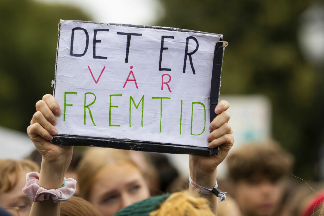 En nasjonal koordinering må til for at hele Norge skal kunne nå klimamål, hevder forskere. Bildet viser barn som demonstrerer med klimabrøl foran Stortinget høsten 2019.