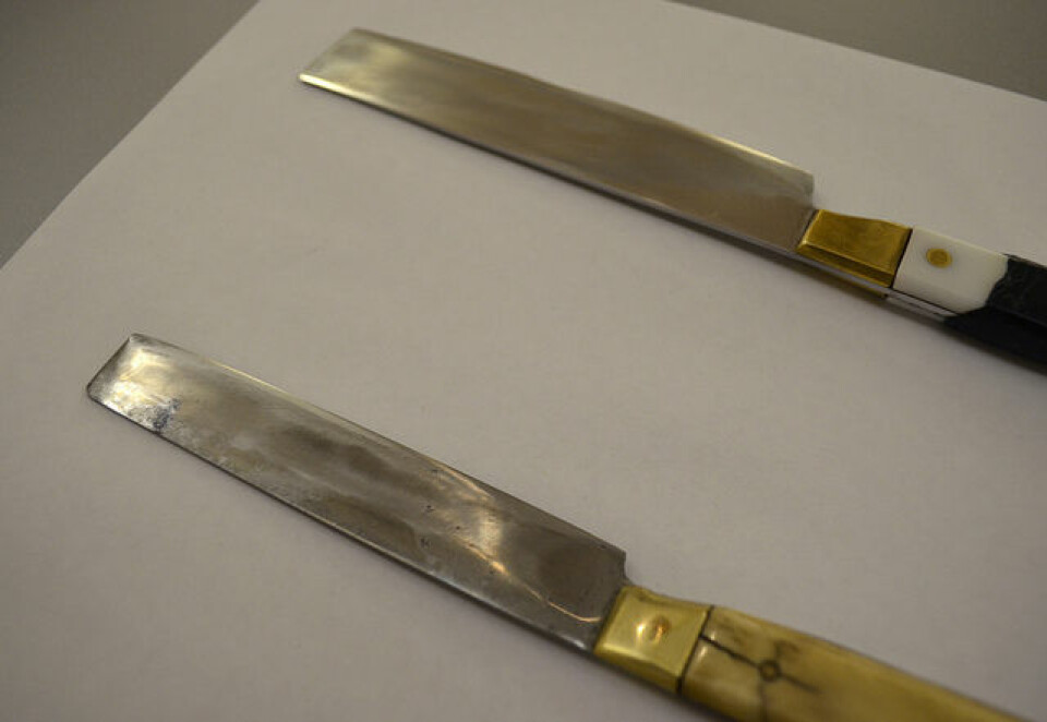 Den tradisjonelle kniven som brukes under schächting må til enhver tid være sylskarp og ren. (Foto: Flickr/News 21 - National)