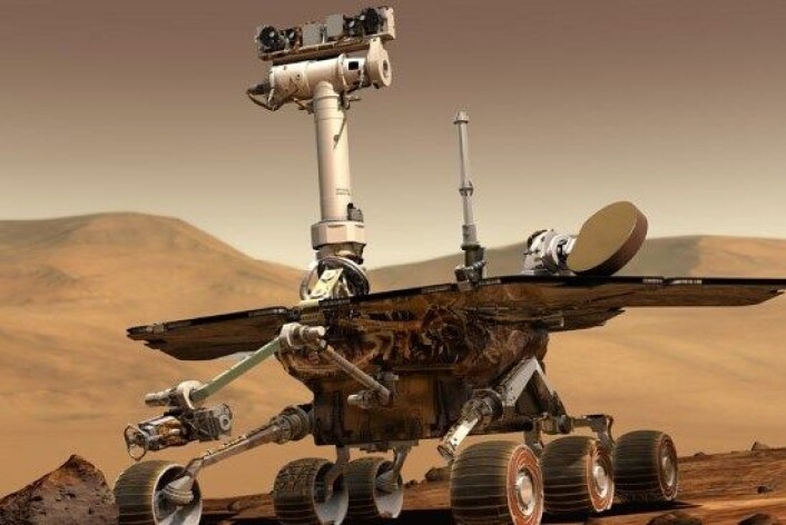 Mars-roveren Opportunity oppdaga den mystiske steinen i eit område kalla 'Cape Darby' på kanten av Endeavour-krateret. (Foto: NASA/JPL-Caltech) Mars-roveren Opportunity oppdaga den mystiske steinen i eit område kalla 'Cape Darby' på kanten av Endeavour-krateret. (Foto: NASA/JPL-Caltech)