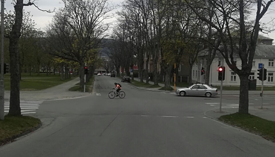 I krysset mellom Vollabakken og Høgskoleveien er det også lite trafikk.