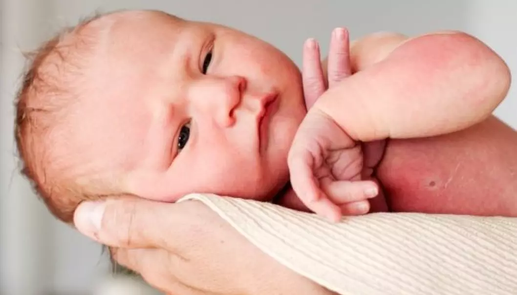 Nyfødte skiller mellom lette og krøkkete lyder