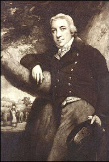 Det var den engelske legen Edward Jenner (1749–1823) som utviklet vaksinen. Han hadde vokst opp på landet og hørte en gang en budeie si «jeg kommer aldri til å få kopper fordi jeg har hatt kukopper. Jeg vil aldri få stygge arr i fjeset». Det var den engelske legen Edward Jenner (1749–1823) som utviklet vaksinen. Han hadde vokst opp på landet og hørte en gang en budeie si «jeg kommer aldri til å få kopper fordi jeg har hatt kukopper. Jeg vil aldri få stygge arr i fjeset».