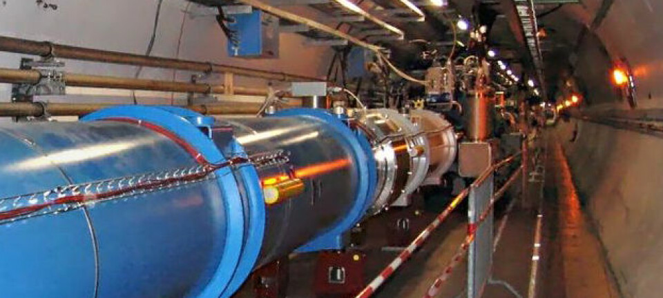 Tunnelen i Large Hadron Collider, CERN. Julian Herzog, Creative Commons.