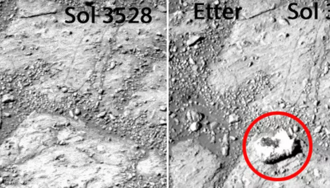 Mystisk stein gir Mars-forskarar hovudbry