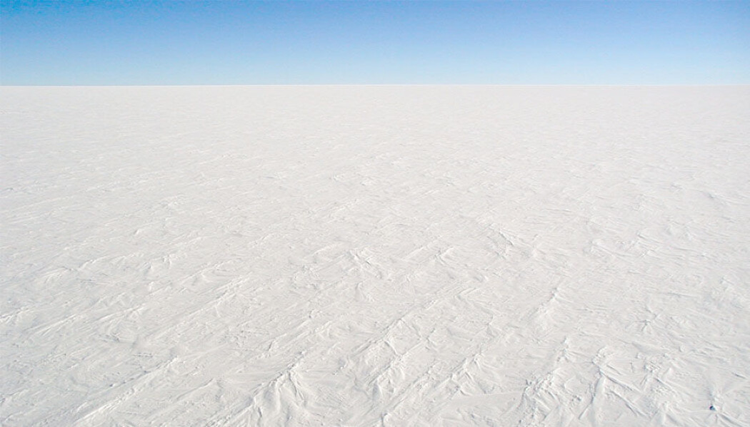 Bildet er fra Antarktis, trolig var det slik det så ut mange steder under snøballjord-periodene. Bildet er fra Antarktis, trolig var det slik det så ut mange steder under snøballjord-periodene.