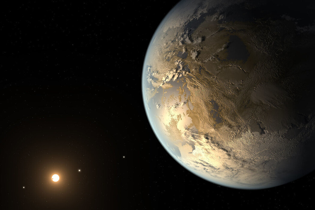 Ingen vet helt hvordan en annen planet med liv kunne se ut. Bildet viser hvordan en kunstner har forestilt seg en slik planet. Ingen vet helt hvordan en annen planet med liv kunne se ut. Bildet viser hvordan en kunstner har forestilt seg en slik planet.