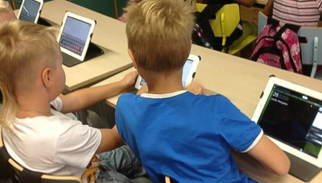 Ny læring med nettbrett på finsk barneskole