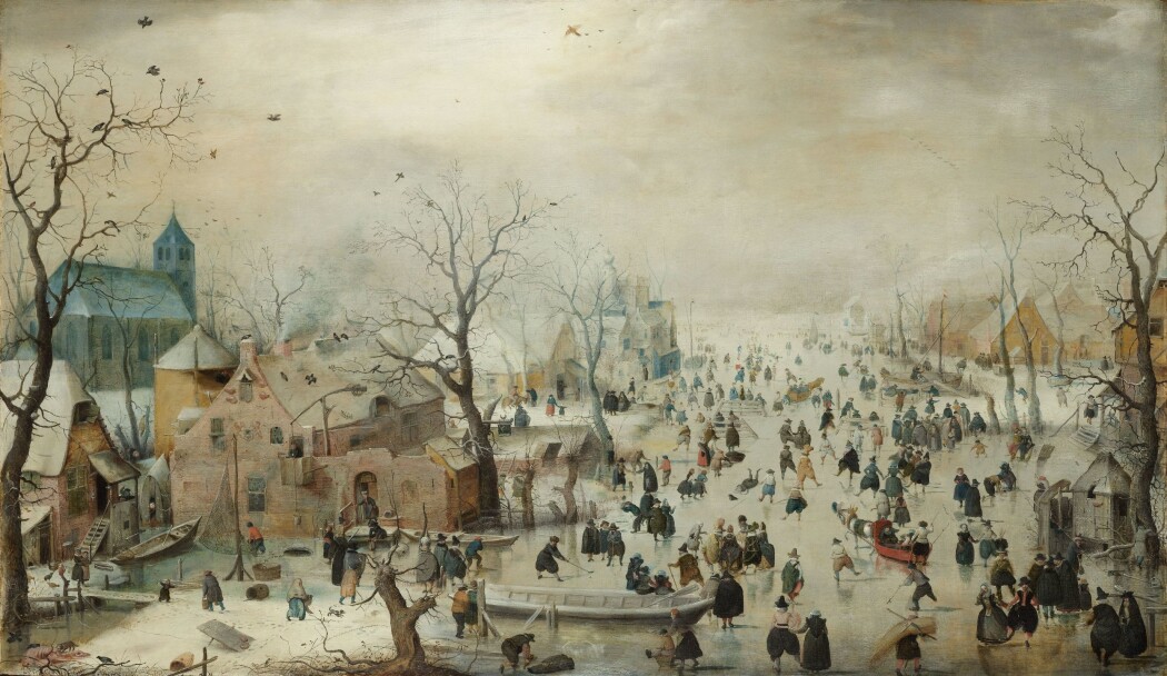 Den nederlandske kunstneren Hendrick Avercamp malte vinteraktivitet på isen første halvdel av 1600-tallet. Da var det kaldt i Sentral- og Nord-Europa. Den nederlandske kunstneren Hendrick Avercamp malte vinteraktivitet på isen første halvdel av 1600-tallet. Da var det kaldt i Sentral- og Nord-Europa.