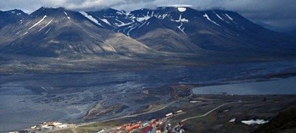 Forskere har gjort et overraskende funn av tropisk plankton nordvest for Svalbard. Bildet viser Longyearbyen i juli. Wikimedia Commons