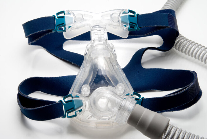 Eksempel på maske som kan bli benyttet ved behandlingsformen CPAP hos pasienter med søvnapné. (Illustrasjonsfoto: Colourbox) Eksempel på maske som kan bli benyttet ved behandlingsformen CPAP hos pasienter med søvnapné. (Illustrasjonsfoto: Colourbox)