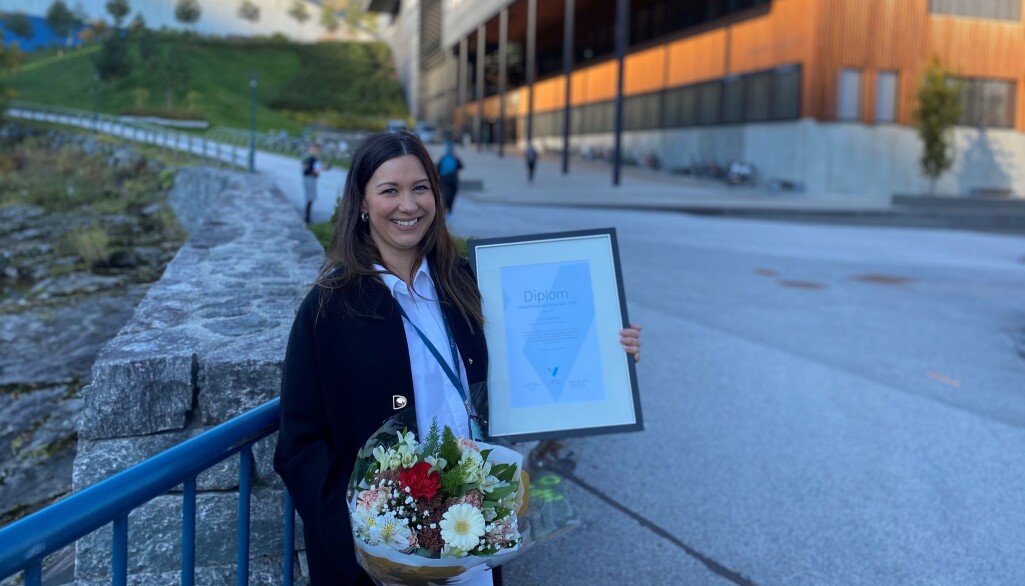 Irina Pavlova fikk HVL sin utdanningskvalitetspris 2020. Irina Pavlova fikk HVL sin utdanningskvalitetspris 2020.