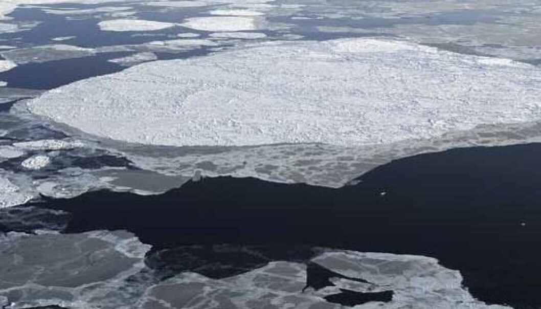 Historisk lite havis i Arktis