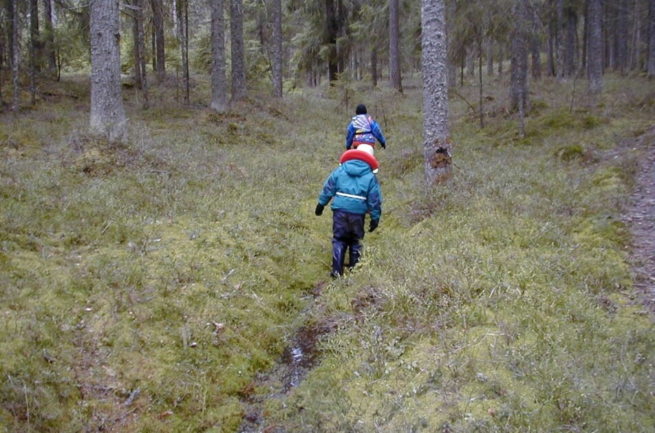 I tidligere tider var stiene ferdselsveier mellom steder der folk bodde og jobbet.