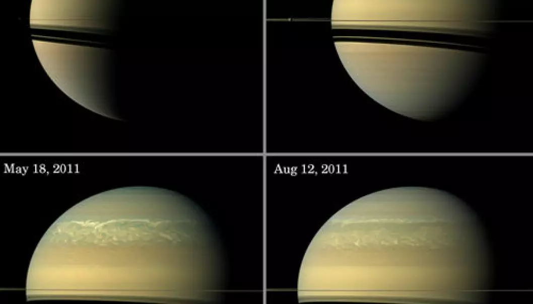 Saturns superstorm skapte virvelstrøm