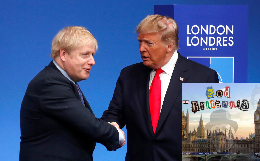 Den britiske statsministeren Boris Johnson hilser på president Donald Trump på et NATO-møte i 2019. Forholdet mellom de to landene har alltid vært spesielt, ifølge Winston Churchill. Den britiske statsministeren Boris Johnson hilser på president Donald Trump på et NATO-møte i 2019. Forholdet mellom de to landene har alltid vært spesielt, ifølge Winston Churchill.