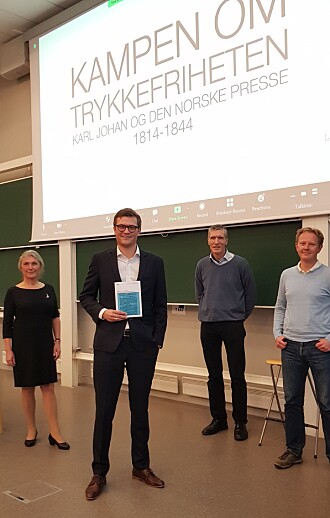 Doktorgradsavhandlinga er ein del av omfattande forsking på Norden. På bildet fra venstre: Hilde Sandvik, Kristian Holen Nymark, Kai Peter Østberg og Morten Nordhagen Ottosen. Doktorgradsavhandlinga er ein del av omfattande forsking på Norden. På bildet fra venstre: Hilde Sandvik, Kristian Holen Nymark, Kai Peter Østberg og Morten Nordhagen Ottosen.