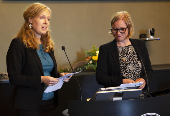 Liv Ingeborg Lied and Marianne Bjelland Kartzow during the CAS Opening Ceremony 2020, which was streamed on Facebook due to the Corona pandemic. Liv Ingeborg Lied and Marianne Bjelland Kartzow during the CAS Opening Ceremony 2020, which was streamed on Facebook due to the Corona pandemic.
