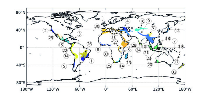 Biologists have identified 34 areas on the globe where biodiversity is both extremely high and at risk. Biologists have identified 34 areas on the globe where biodiversity is both extremely high and at risk.