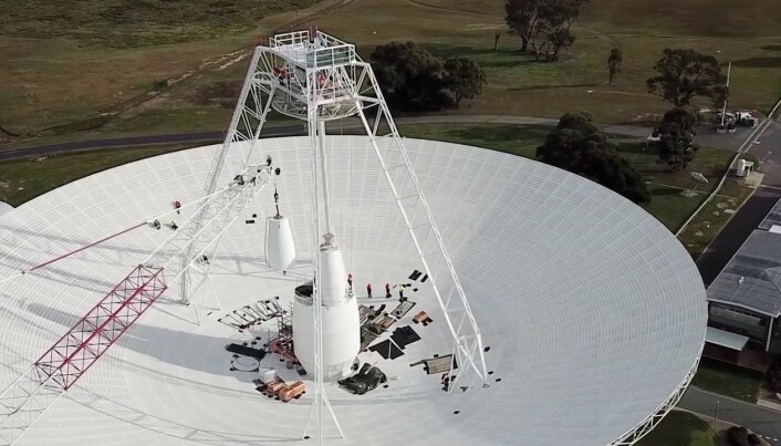 Deep Space Station 43 i Australia har vært nede for oppgraderinger. Deep Space Station 43 i Australia har vært nede for oppgraderinger.