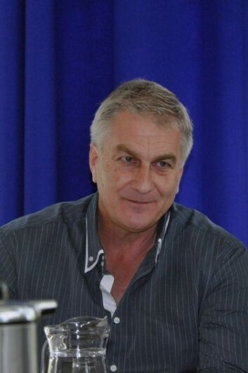 Cornel de Ronde fra New Zealand er imponert over det norske arbeidet med mineralressurser på havbunnen. (Foto: NGU) Cornel de Ronde fra New Zealand er imponert over det norske arbeidet med mineralressurser på havbunnen. (Foto: NGU)