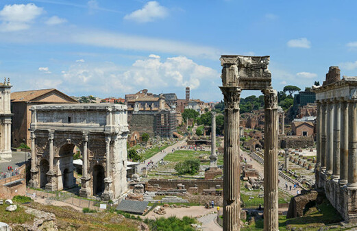 Who lost when the ancient wonders of Rome were built?