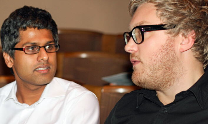 Robindra Prabhu og Anders Olof Larsson. (Foto: Lise Ekern) Robindra Prabhu og Anders Olof Larsson. (Foto: Lise Ekern)
