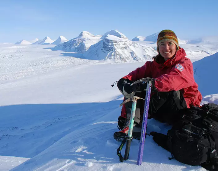 Anne Chapuis på Svalbard (Foto: privat)