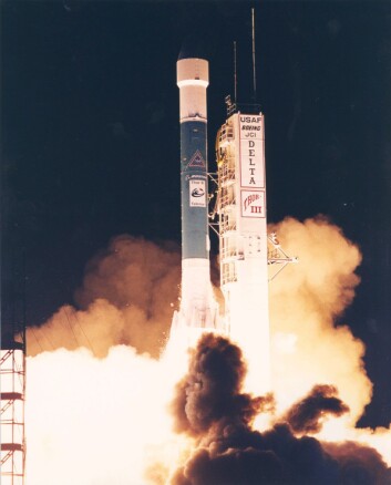Slik så det ut da Telenor sendte opp sin satellitt Thor 3. Når man først er kommet så langt, er det for sent å gjøre noe mer for å beskytte millioninvesteringen mot solvær, forteller Johannessen. (Foto: Telenor Satellite Broadcasting) Slik så det ut da Telenor sendte opp sin satellitt Thor 3. Når man først er kommet så langt, er det for sent å gjøre noe mer for å beskytte millioninvesteringen mot solvær, forteller Johannessen. (Foto: Telenor Satellite Broadcasting)