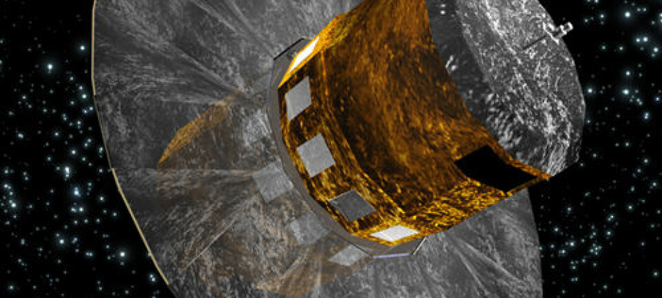 ESAs romteleskop Gaia. (Illustrasjon: ESA - C. Carreau)