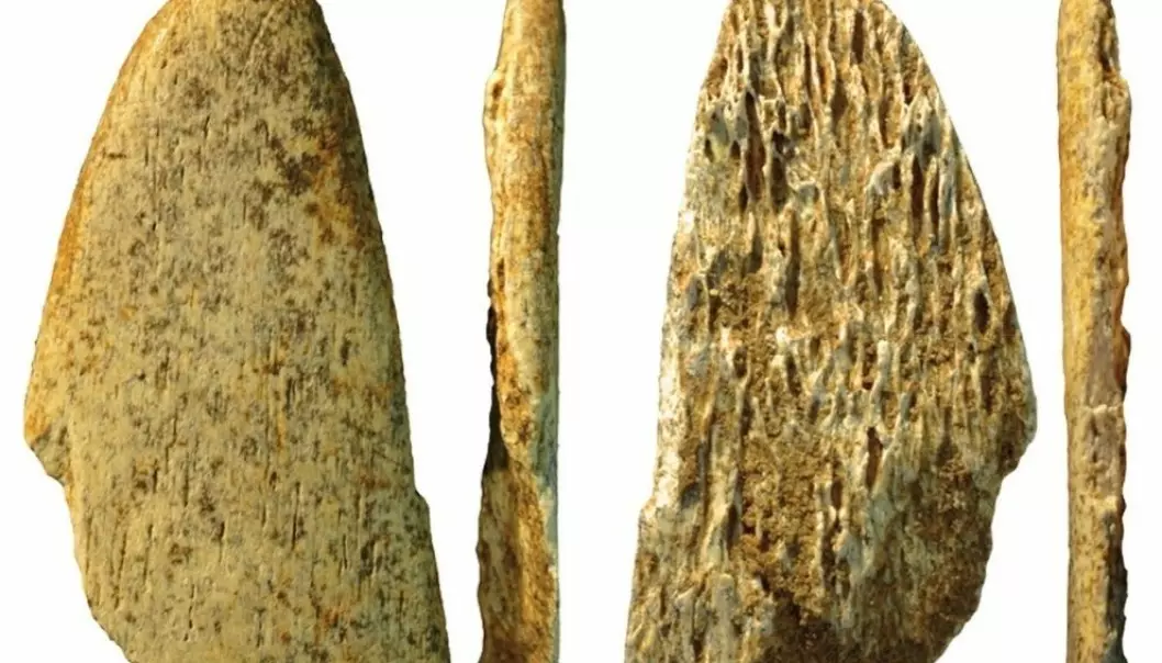 Neandertalere med luksusveske-verktøy