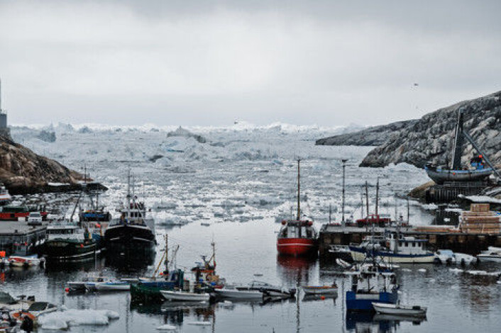 Grønlandsis frå Jakobshavn-isbreen. (Foto: Colourbox) Grønlandsis frå Jakobshavn-isbreen. (Foto: Colourbox)