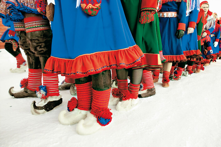 Samiske menn er tynnere enn gjennomsnittet, mens samiske kvinner er tykkere. (Foto: Karin Beate Nøsterud, norden.org) Samiske menn er tynnere enn gjennomsnittet, mens samiske kvinner er tykkere. (Foto: Karin Beate Nøsterud, norden.org)