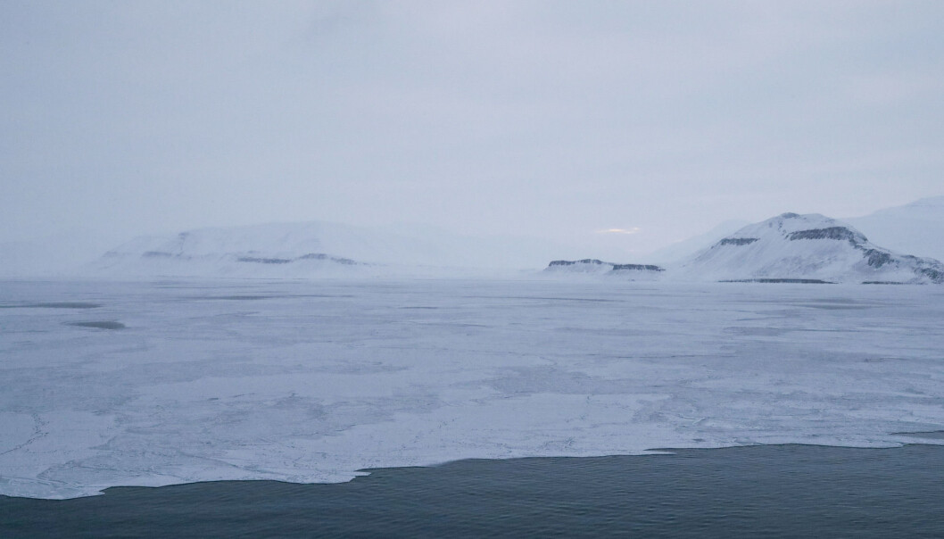 I 2019 ble det målt rekordhøye nivåer både av CO2 og av metan i atmosfæren over Norge. Her fra Svalbard. I 2019 ble det målt rekordhøye nivåer både av CO2 og av metan i atmosfæren over Norge. Her fra Svalbard.