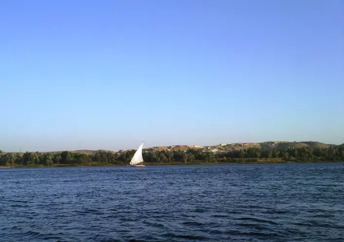 - Miljøvern er dypt forankret i hverdagen til folk flest i Sør, sier Elmusa. Bildet viser en tradisjonell Felucca-båt seiler på Nilen  i nærheten av Aswan. (Foto: Kristin Straumsheim Grønli)