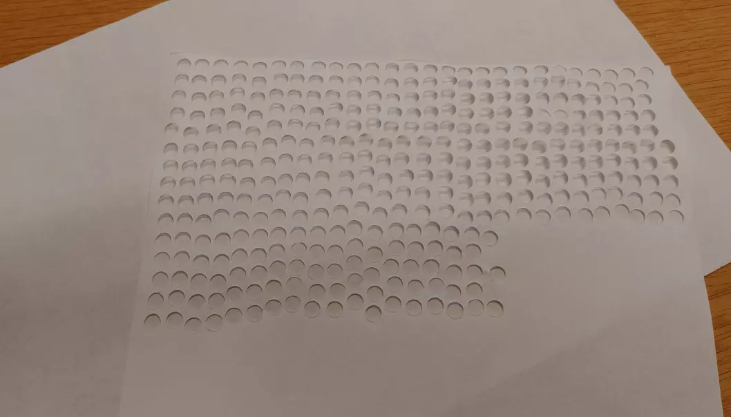 One sheet of filter paper is enough for hundreds of samples.
