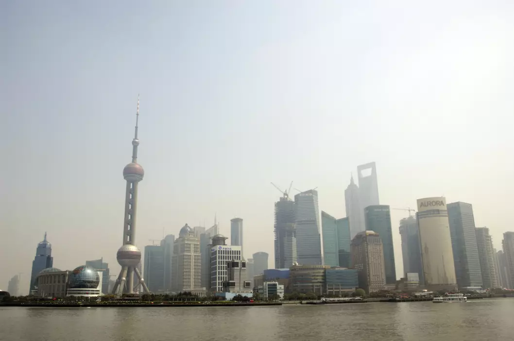 TV-tårnet i Shanghai står som et symbol på Kinas økonomiske vekst. (Foto: Colourbox)