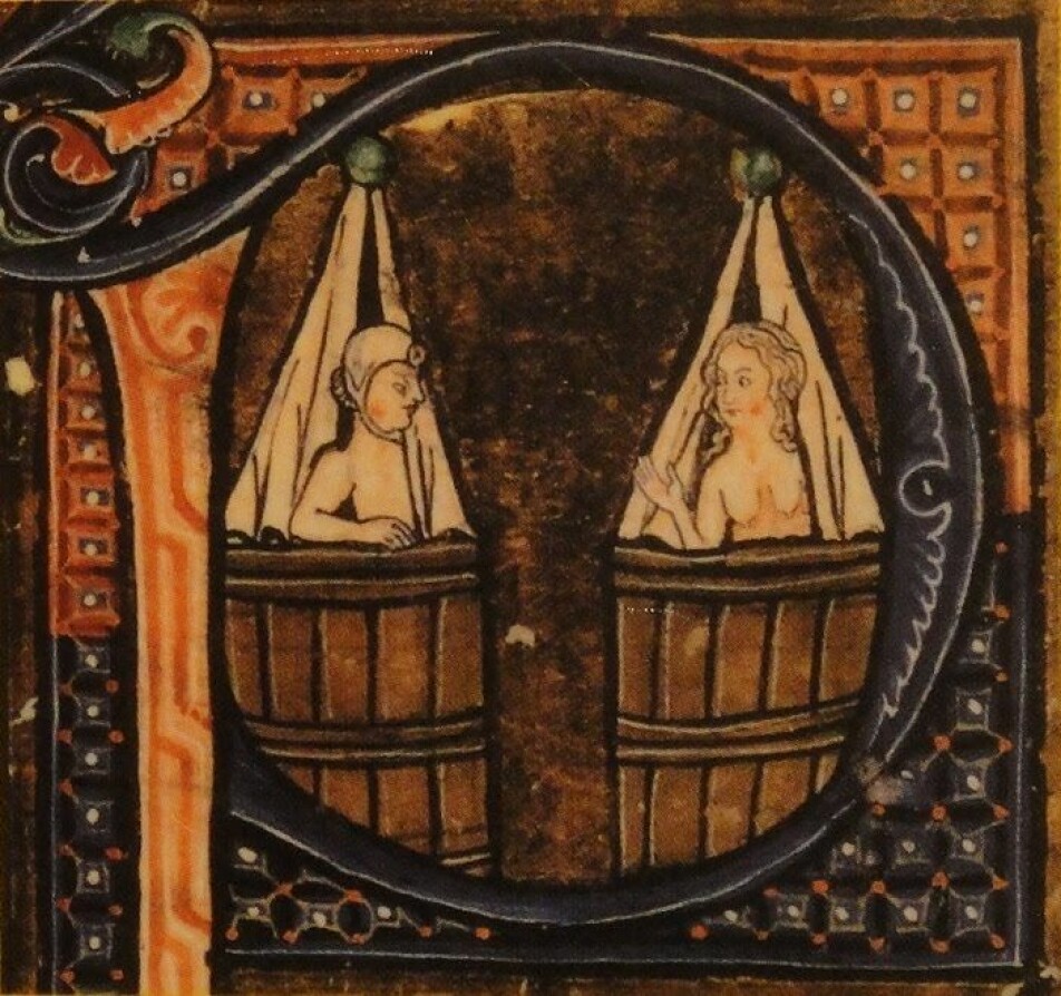 Middelalderfolk badet også, til tross for en seiglivet oppfatning om at de ikke gjorde det.