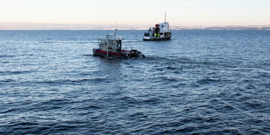 These boats aren't out at sea, but rather in the middle of Norway's largest lake, Mjøsa. The scientists on board use submersible robots to collect data. This could give us unique insight into the history of the area and what's going on right now. These boats aren't out at sea, but rather in the middle of Norway's largest lake, Mjøsa. The scientists on board use submersible robots to collect data. This could give us unique insight into the history of the area and what's going on right now.