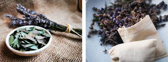 Lavendel og eucalyptus er sterke og rene lukter som passer fint på badet eller i små poser i ullskuffen. Lavendel og eucalyptus er sterke og rene lukter som passer fint på badet eller i små poser i ullskuffen.