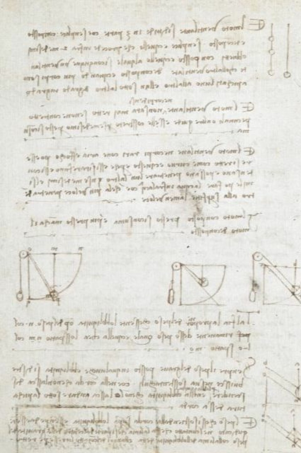 Kan du italiensk og er god til å lese speilvendt skrift? Da kan notatboka til Da Vinci være av ekstra stor interesse for deg. Nå er hele boka tilgjengelig gratis på internett. (Foto: British Library)