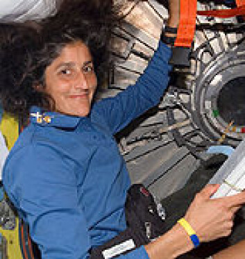 "Suanita Williams på den internasjonale romstasjonen. Foto: NASA" "Suanita Williams på den internasjonale romstasjonen. Foto: NASA"