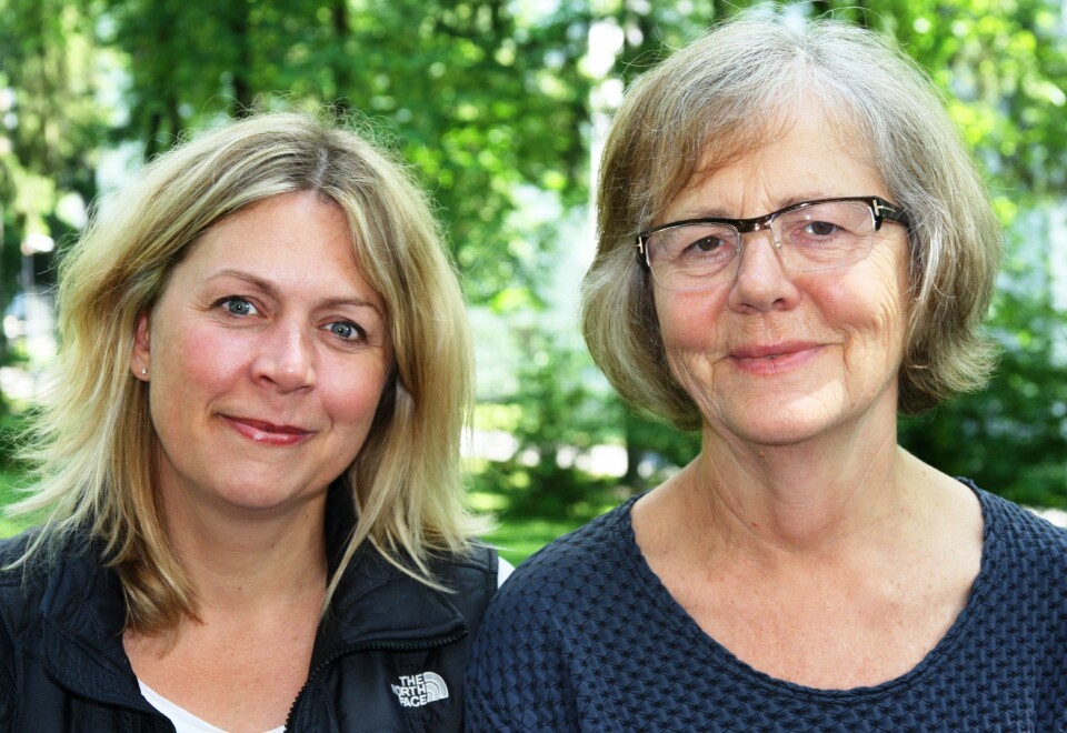 Mona-Iren Hauge og Hanne Haavind. (Foto: Kristin Engh Førde)