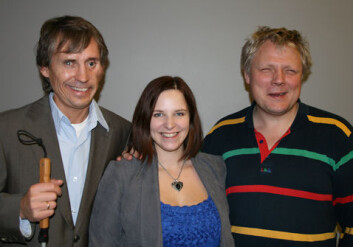 Magne Lunde, Miriam Begum og Morten Tollefsen i MediaLT. (Foto: Norunn K. Torheim) Magne Lunde, Miriam Begum og Morten Tollefsen i MediaLT. (Foto: Norunn K. Torheim)
