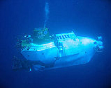 "Undervannsbåten Alvin. Foto: Mark Spear, Woods Hole Oceanographic Institution" "Undervannsbåten Alvin. Foto: Mark Spear, Woods Hole Oceanographic Institution"