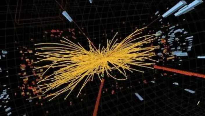 Higgspartikkelen spiller en helt sentral rolle i universet, fordi den indirekte er ansvarlig for at elementærpartiklene får masse. (Foto: CERN)